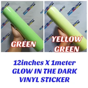 12"x1m Glow in the Dark Vinyl Sticker - Ecosolvent inkjet printable